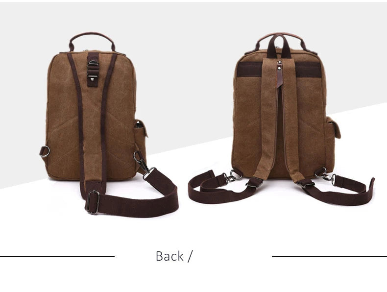 Neuer kleiner Canvas-Rucksack für Herren, Reiserucksack, multifunktionale Umhängetasche für Damen, Laptop-Rucksack, Schultaschen, Tagesrucksack für Damen