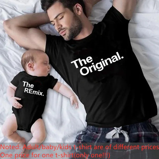 Funny Baby Dad 2022 Family Matching Outfits Simple Pregnancy Announcement Family Look T-Shirt Baby Dad Matching Clothes
