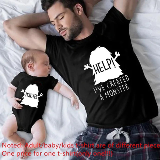 Funny Baby Dad 2022 Family Matching Outfits Simple Pregnancy Announcement Family Look T-Shirt Baby Dad Matching Clothes