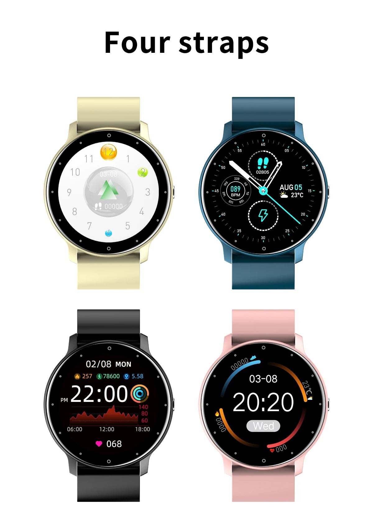 LIGE 2026 Smart Uhr Frauen Männer Damen Geschenk Sport Fitness Männer Uhren Herz Rate Monitor Wasserdichte Smartwatch Für Android IOS