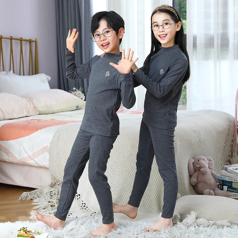 3-14 Jahre Kinder Kleidung Sets Herbst Winter Thermo-unterwäsche Anzug Mädchen Jungen Pyjama Sets Teenager Kleidung Keine Spur warme Nachtwäsche