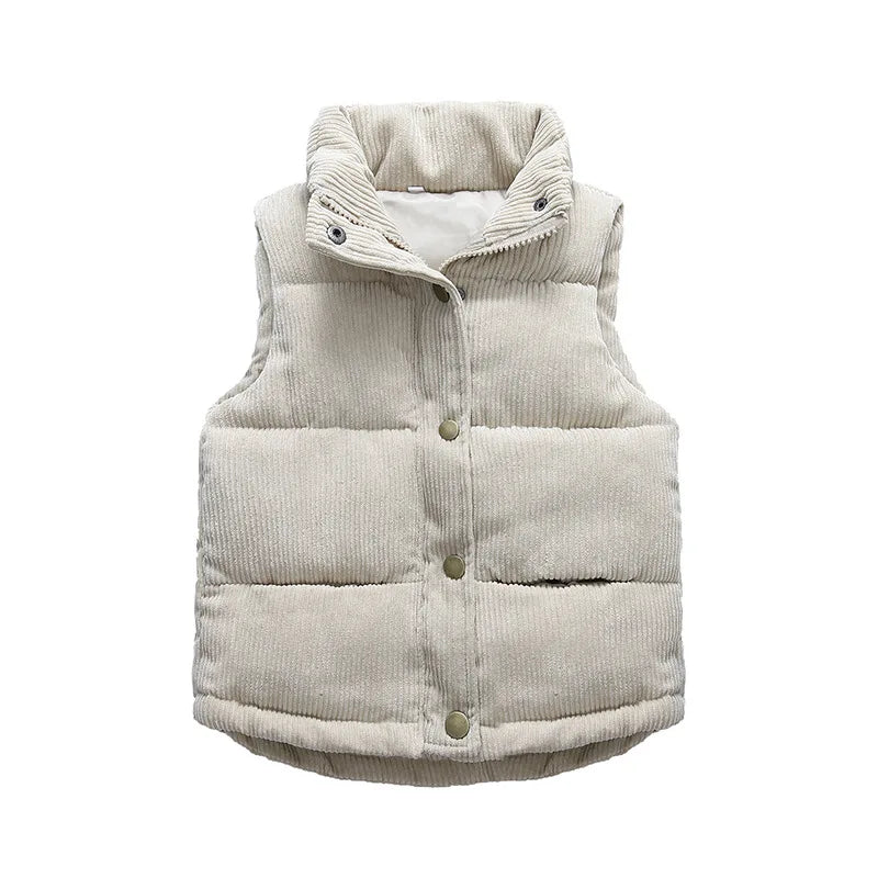 Herbst Mädchen warme Weste Winter Jungen verdicken Weste Kinder Oberbekleidung Baby Weste Kinder Teenager Baumwolle Jacken Weste für 3-10 Jahre
