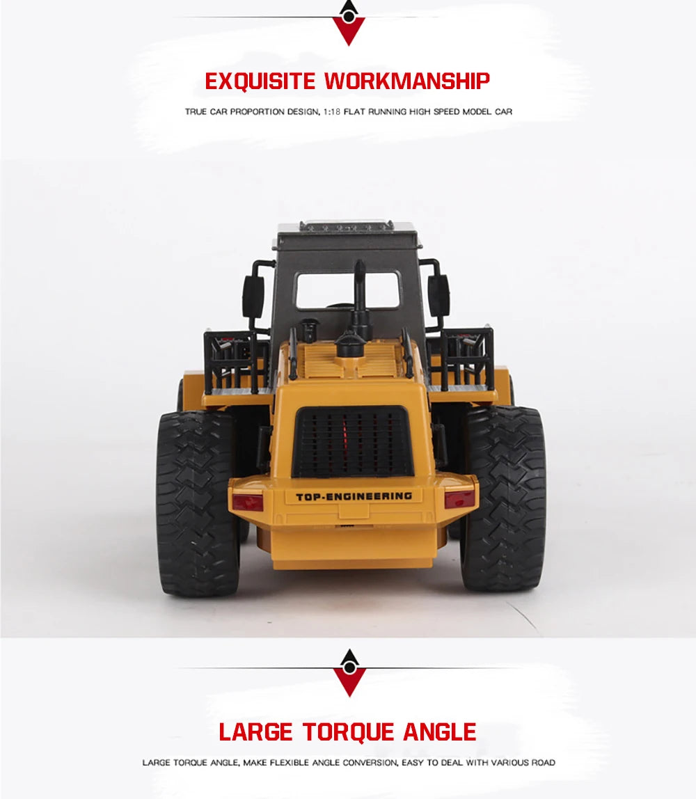 Huina 1520 1:18 RC Traktor Schaufel Spielzeug Rc Gabelstapler Engineering Auto Spielzeug Spielzeug für Kinder Junge Spielzeug Bulldozer Traktor Modell