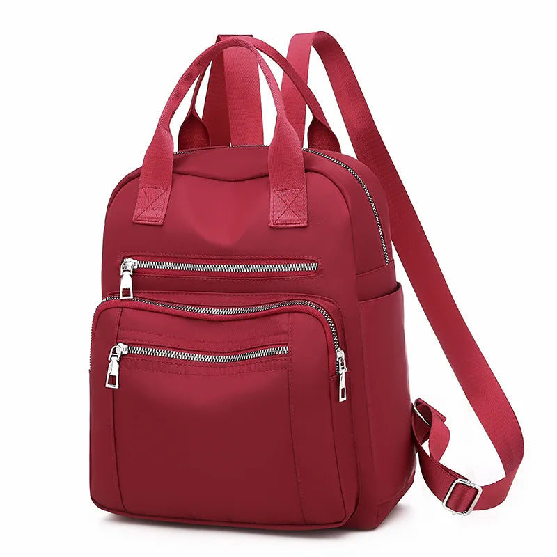 Frauen Rucksack Reise Casual Wasserdichte Oxford Schulter Taschen Weibliche Große Kapazität Handtasche Rucksack Schwarz Geldbörse Schule Pack