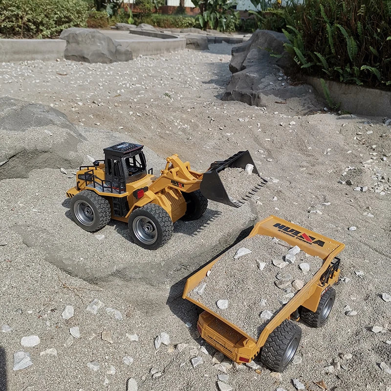 Huina 1520 1:18 RC Traktor Schaufel Spielzeug Rc Gabelstapler Engineering Auto Spielzeug Spielzeug für Kinder Junge Spielzeug Bulldozer Traktor Modell