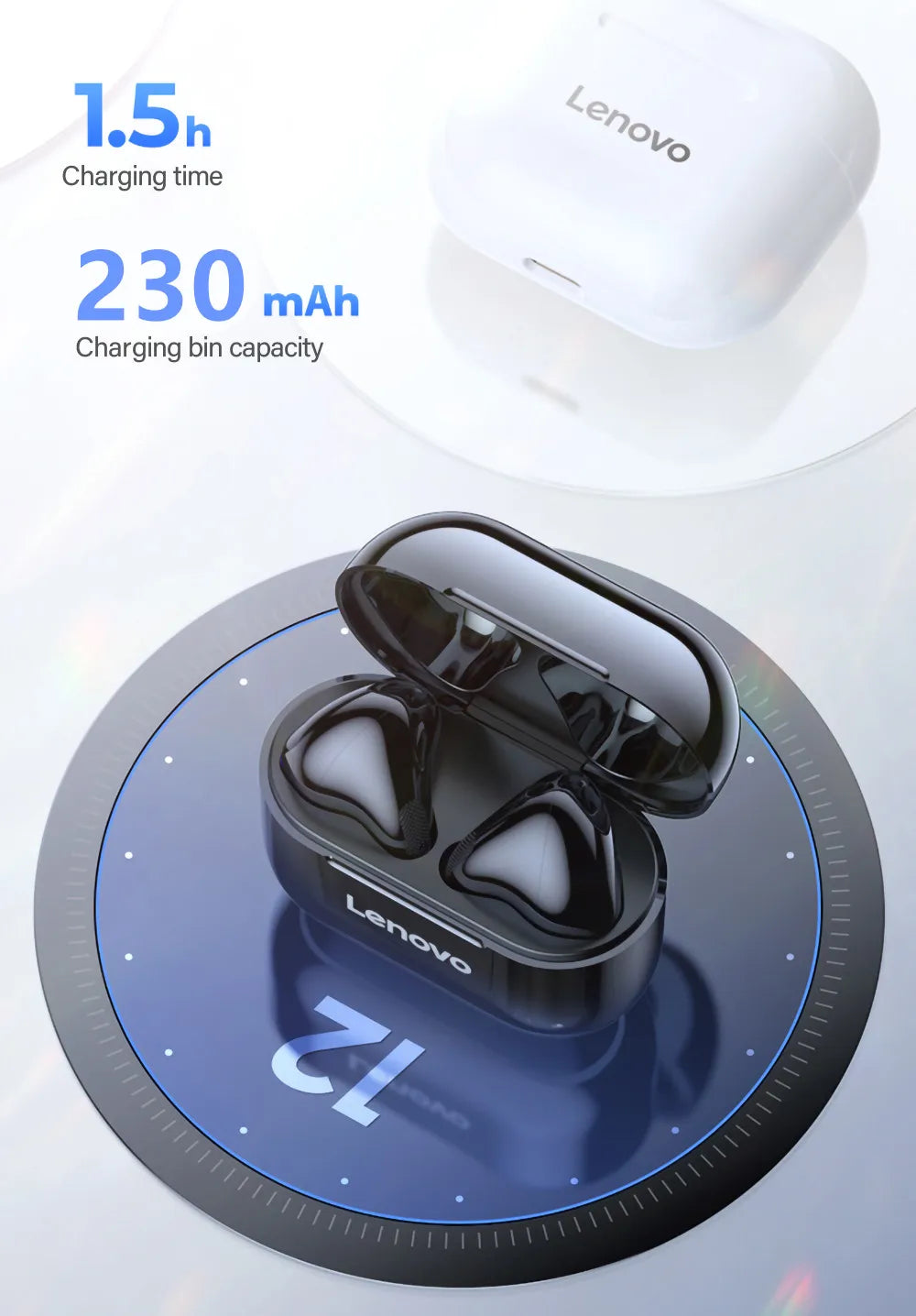 Original Lenovo LP40 drahtlose kopfhörer TWS Bluetooth Kopfhörer Touch Control Sport Headset Stereo Ohrhörer Für Telefon Android