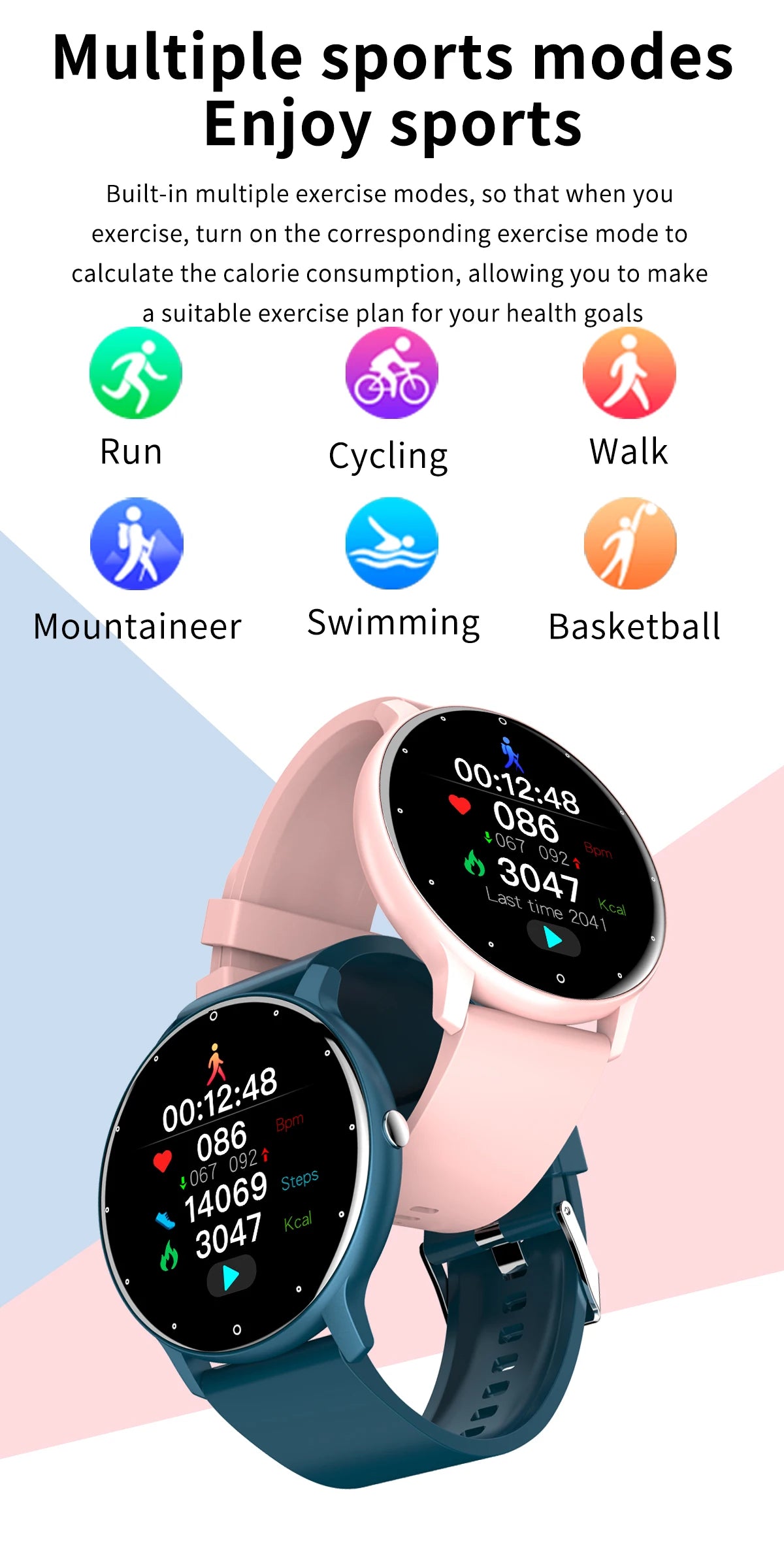 LIGE 2026 Smart Uhr Frauen Männer Damen Geschenk Sport Fitness Männer Uhren Herz Rate Monitor Wasserdichte Smartwatch Für Android IOS