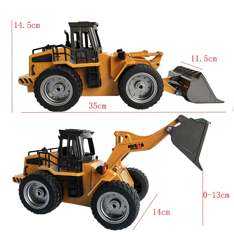 Huina 1520 1:18 RC Traktor Schaufel Spielzeug Rc Gabelstapler Engineering Auto Spielzeug Spielzeug für Kinder Junge Spielzeug Bulldozer Traktor Modell