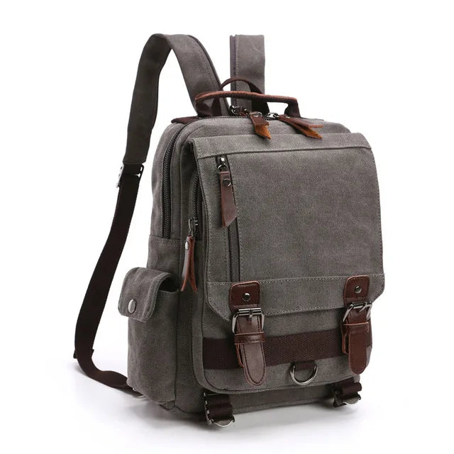 Neuer kleiner Canvas-Rucksack für Herren, Reiserucksack, multifunktionale Umhängetasche für Damen, Laptop-Rucksack, Schultaschen, Tagesrucksack für Damen
