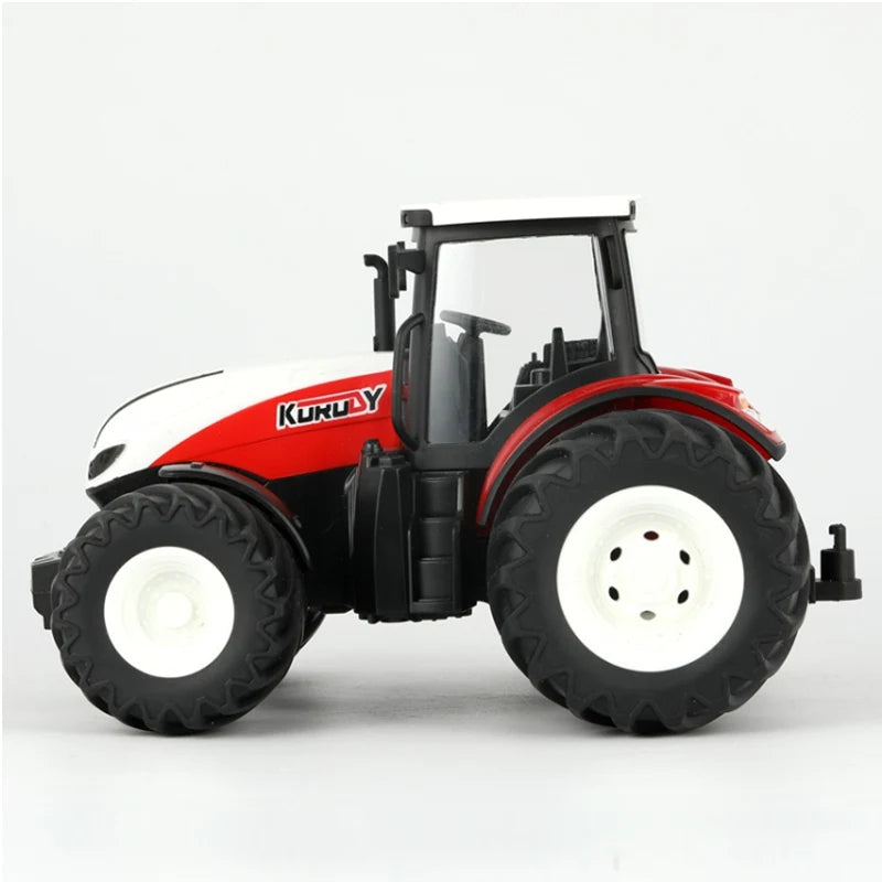 1/24 2,4G RC Bauer Auto Spielzeug Set für Kinder Fernbedienung Traktor Anhänger mit Lichtern Elektrische Bauernhof Fahrzeug Lkw kinder Geschenke