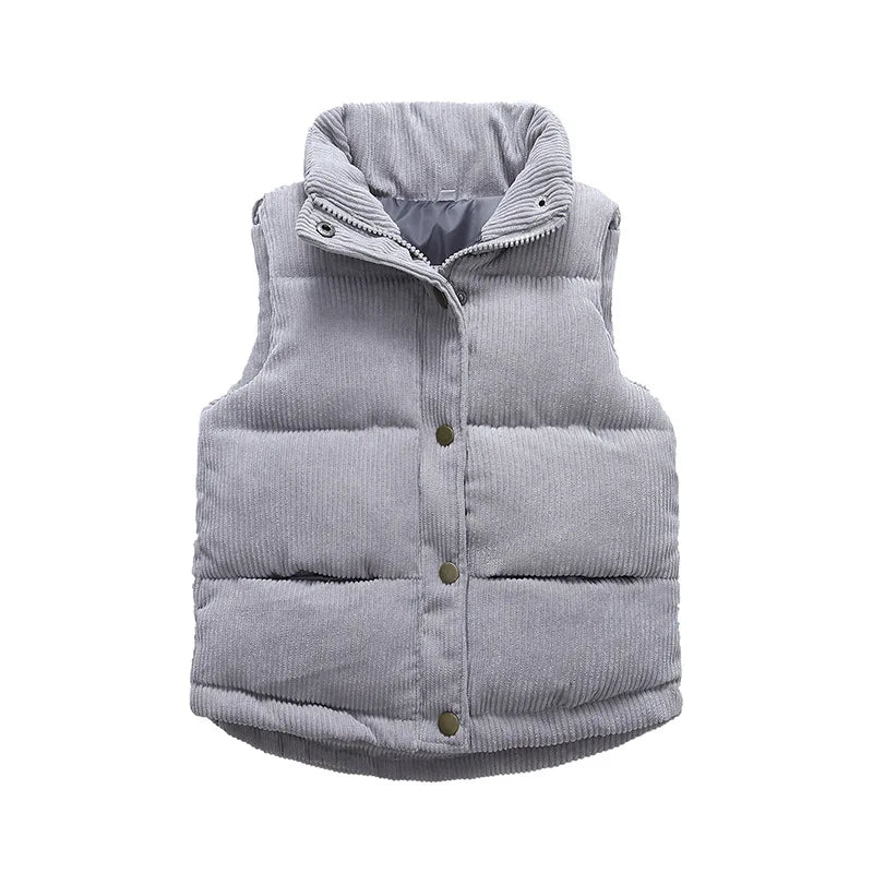 Herbst Mädchen warme Weste Winter Jungen verdicken Weste Kinder Oberbekleidung Baby Weste Kinder Teenager Baumwolle Jacken Weste für 3-10 Jahre