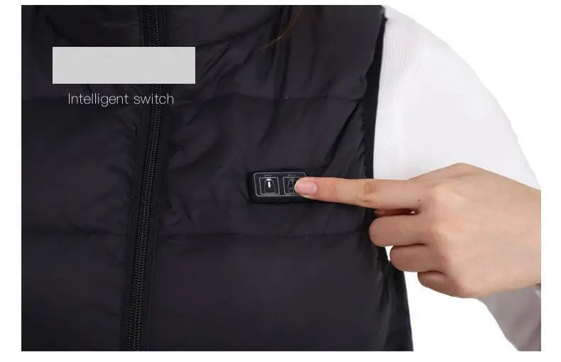 9-beheizte Weste Zonen Elektrisch beheizte Jacken Männer Frauen Sportbekleidung Beheizter Mantel Graphene Heat Coat USB-Heizjacke für Camping