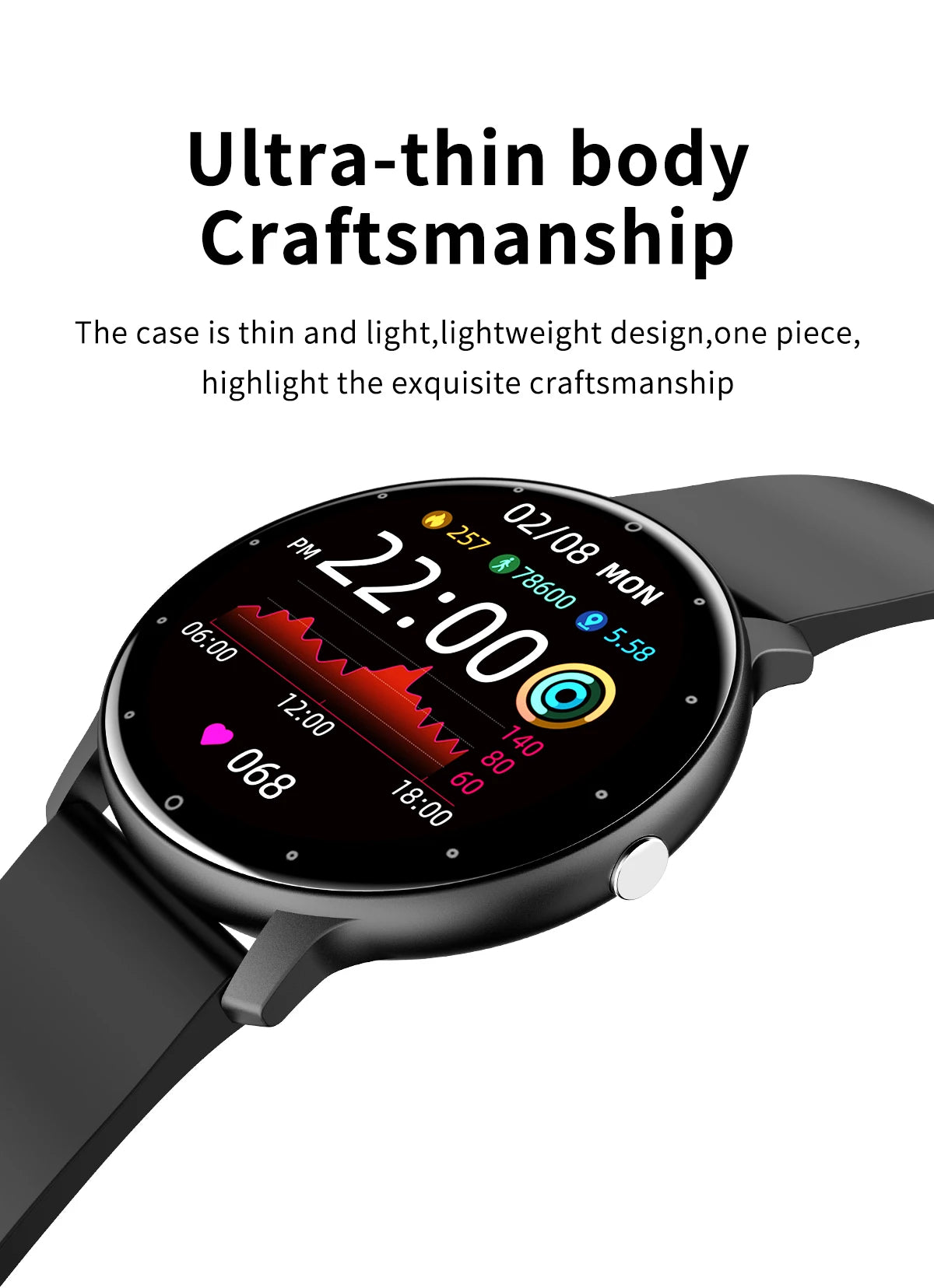 LIGE 2026 Smart Uhr Frauen Männer Damen Geschenk Sport Fitness Männer Uhren Herz Rate Monitor Wasserdichte Smartwatch Für Android IOS