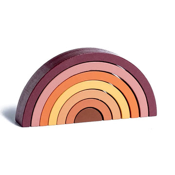 Regenbogen-Holzbausteine