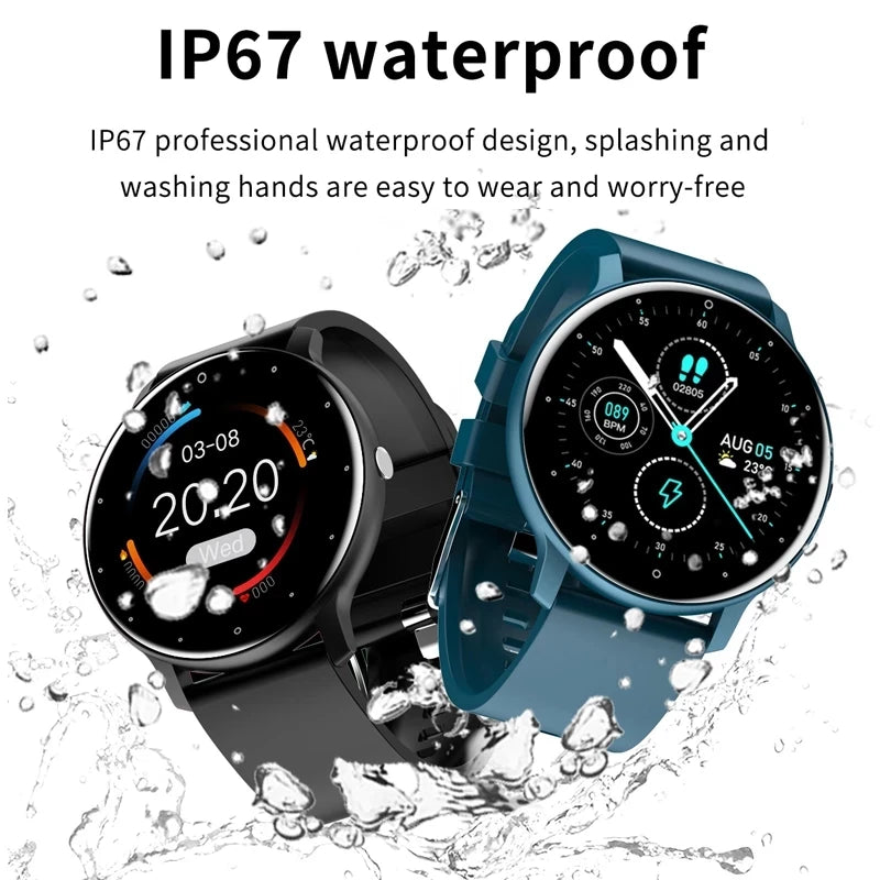 LIGE 2026 Smart Uhr Frauen Männer Damen Geschenk Sport Fitness Männer Uhren Herz Rate Monitor Wasserdichte Smartwatch Für Android IOS
