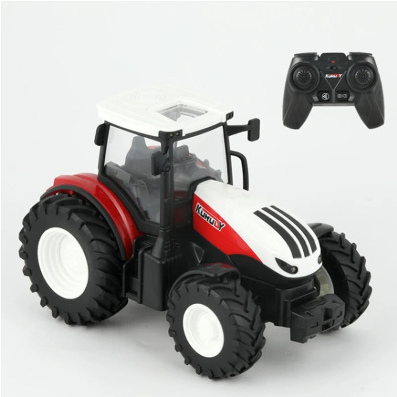 1/24 2,4G RC Bauer Auto Spielzeug Set für Kinder Fernbedienung Traktor Anhänger mit Lichtern Elektrische Bauernhof Fahrzeug Lkw kinder Geschenke