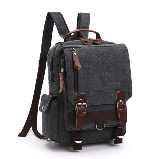Neuer kleiner Canvas-Rucksack für Herren, Reiserucksack, multifunktionale Umhängetasche für Damen, Laptop-Rucksack, Schultaschen, Tagesrucksack für Damen