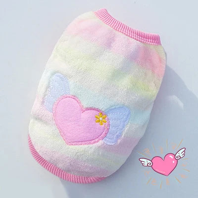 Nette Hund Kleidung Winter Weste Für Kleine Hunde Katzen Warme Haustiere Pullover Weiche Flanell Welpen Puffer Jacke Hund Zubehör Liefert Xxs