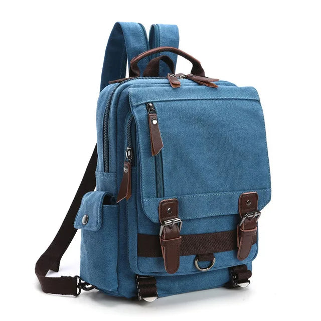 Neuer kleiner Canvas-Rucksack für Herren, Reiserucksack, multifunktionale Umhängetasche für Damen, Laptop-Rucksack, Schultaschen, Tagesrucksack für Damen