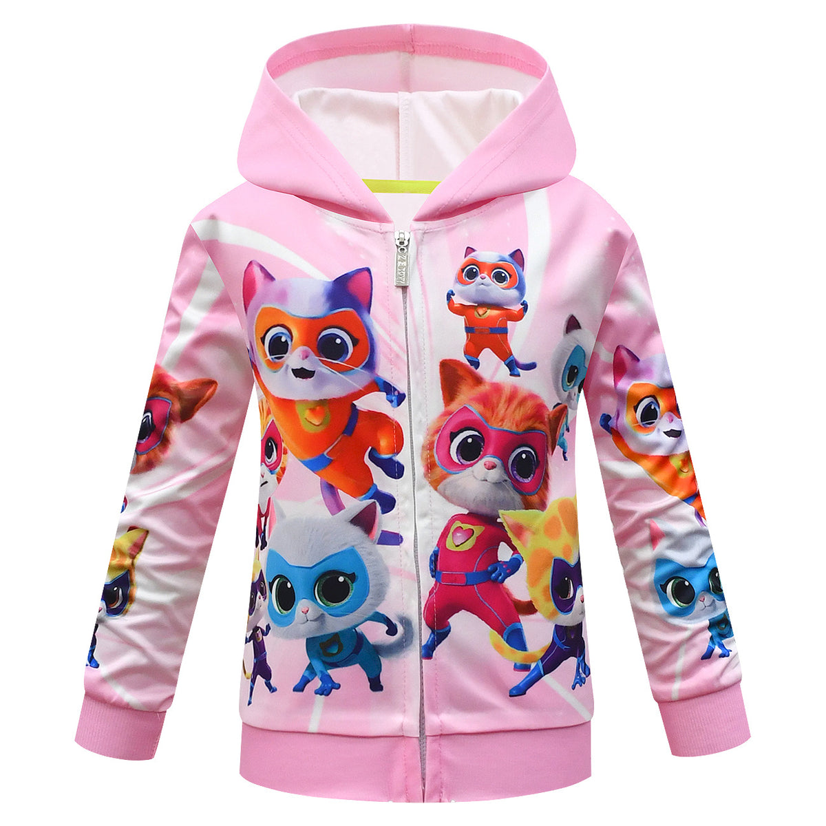 SuperKitties Kleidung Kinder Herbst Winter Jacke Baby Mädchen Mit Kapuze Mäntel Teen Jungen Zipper Oberbekleidung Kinder Casual Sport Jacken
