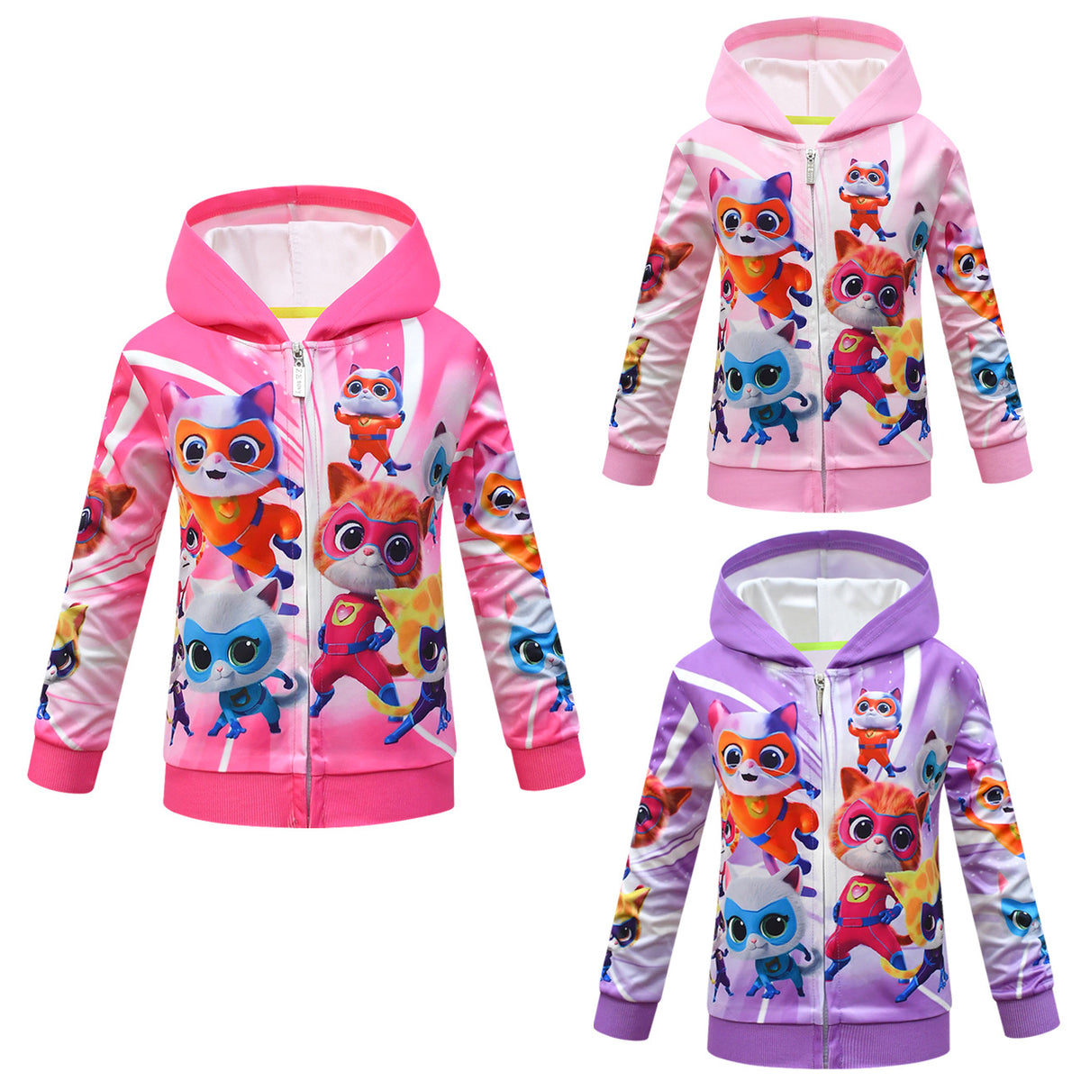 SuperKitties Kleidung Kinder Herbst Winter Jacke Baby Mädchen Mit Kapuze Mäntel Teen Jungen Zipper Oberbekleidung Kinder Casual Sport Jacken
