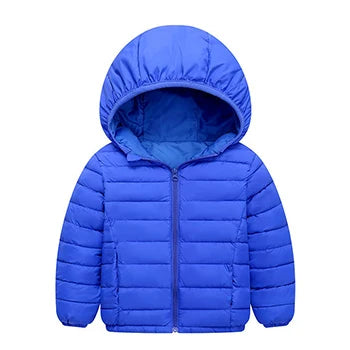 Herbst Winter Teen Jungen Mädchen wärmen Daunen jacke Kinder Baumwolle Oberbekleidung neue Mode Kapuze Reiß verschluss Mäntel 3-12 Jahre Kinder kleidung