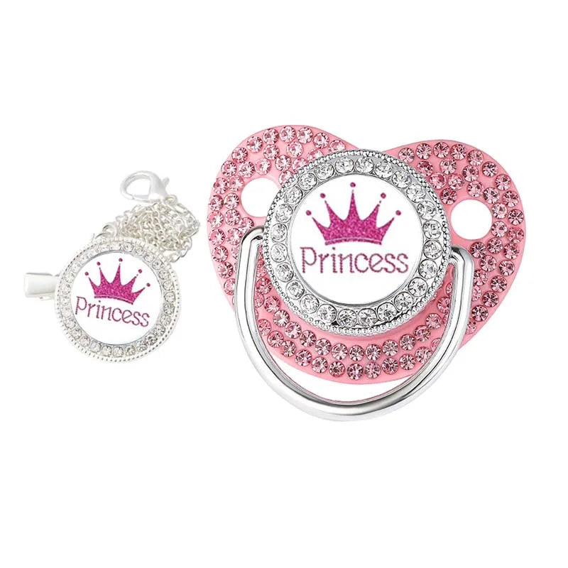 Krone Neugeborenen Schnuller Clip Kette Baby Schnuller Silikon BPA FREI Kleinkind Beißring Säugling Schnuller Nippel Baby Dusche Geschenk