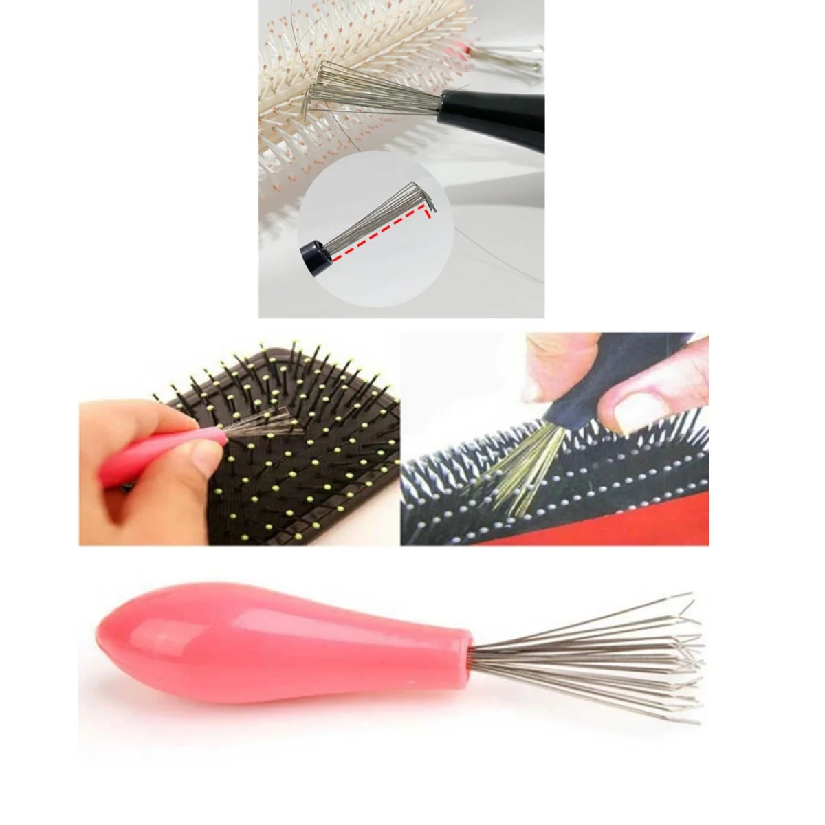 Kamm Haar Pinsel Reiniger Kunststoff Griff Reinigung Pinsel Entferner Eingebettet Schönheit Werkzeuge Reinigung Produkte Reinigungsmittel
