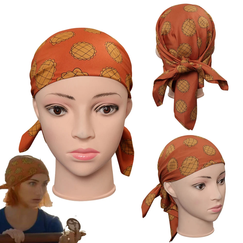 Live Action TV Pirate Nami Stirnband Frauen Cosplay Fantasia Gedruckt Schal Kostüm Zubehör Halloween Karneval Party Requisiten