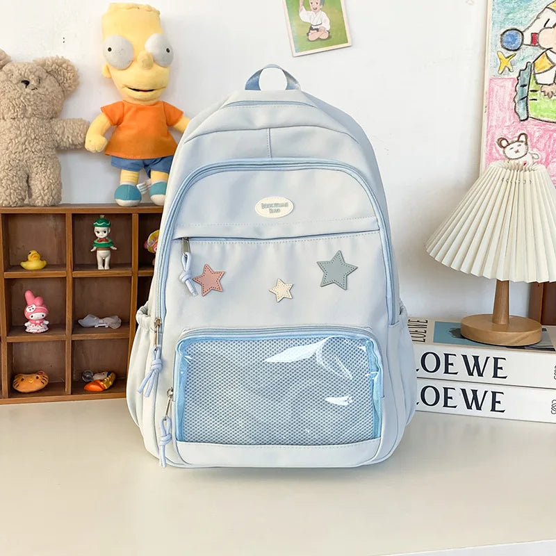 Y2K Star Transparent Backpack