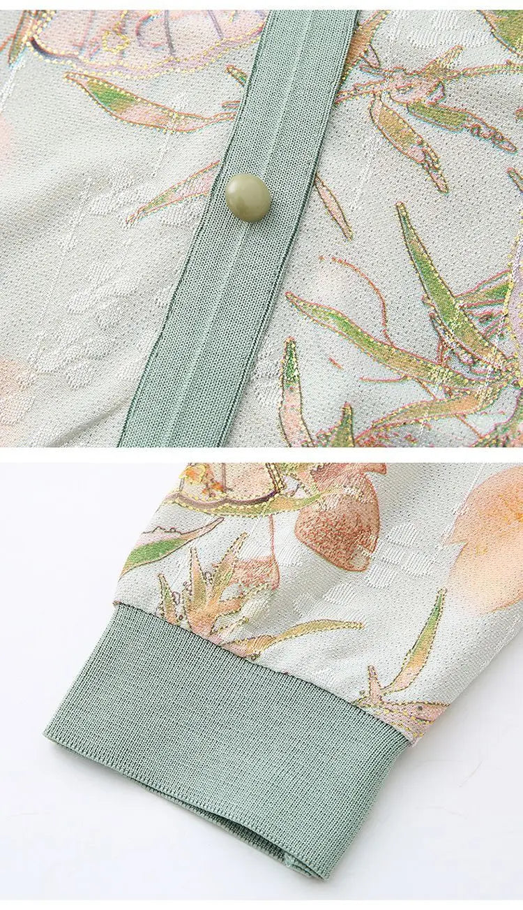 Neuer chinesischer Stil: Elegante Damen-Strickoberteile aus Eisseide für Frühling/Sommer – Ideal für ältere Frauen und Omas