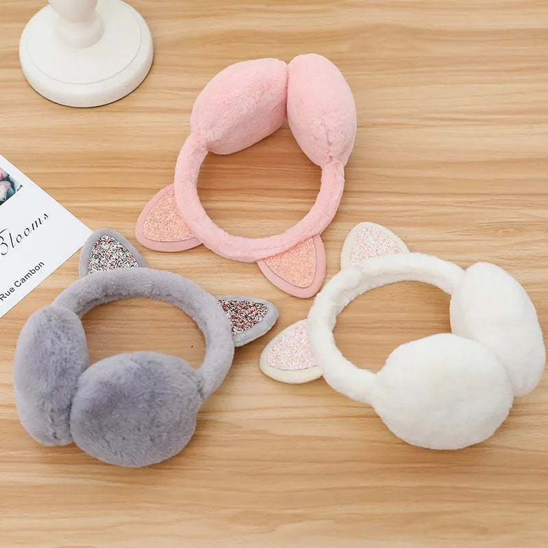 Cat Ear Plush Earmuffs