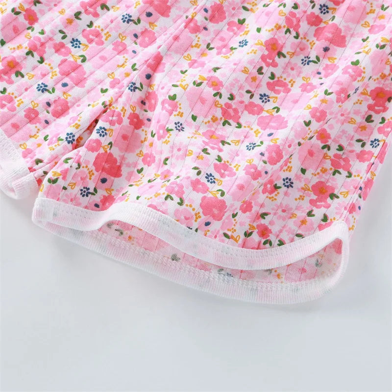 2026 Neues Kinder-Set aus Oberteil und Shorts, Sommer-Dünnes Baby-Baumwoll-Unterhemd, Ärmelloses Loungewear-Set für Mädchen