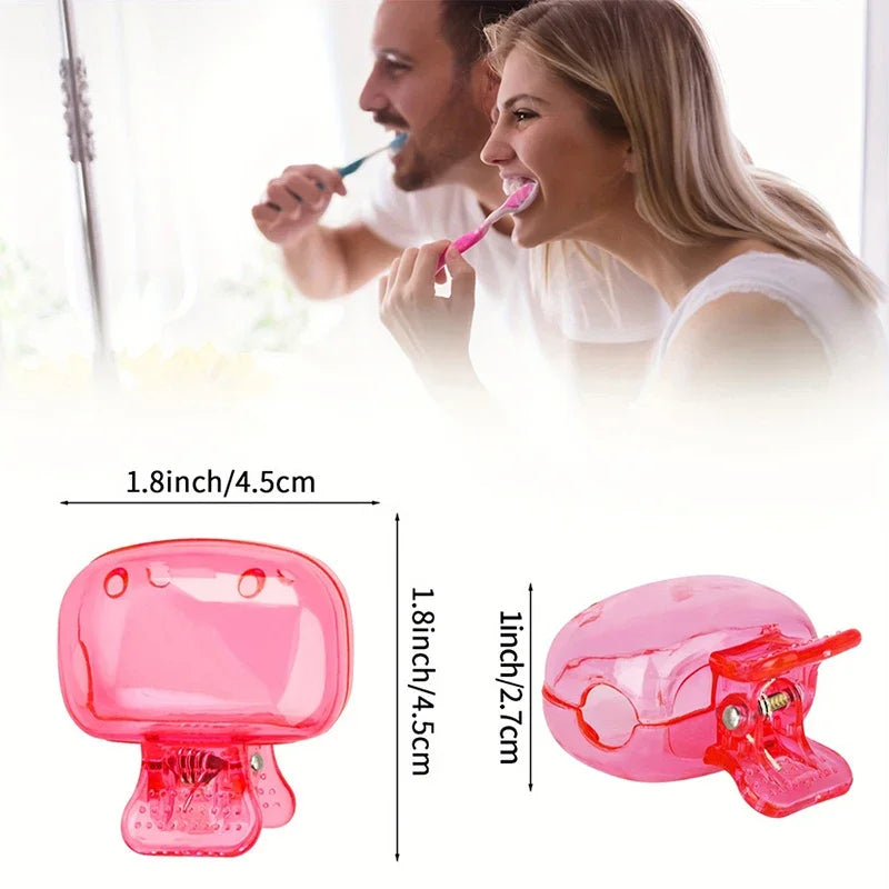 1PCS Reise Zahnbürste Kopf Abdeckungen Zahnbürste Schutz Kappe Pinsel Pod Fall Schutzhülle Tragbare Kunststoff Clip Für Haushalt Reise