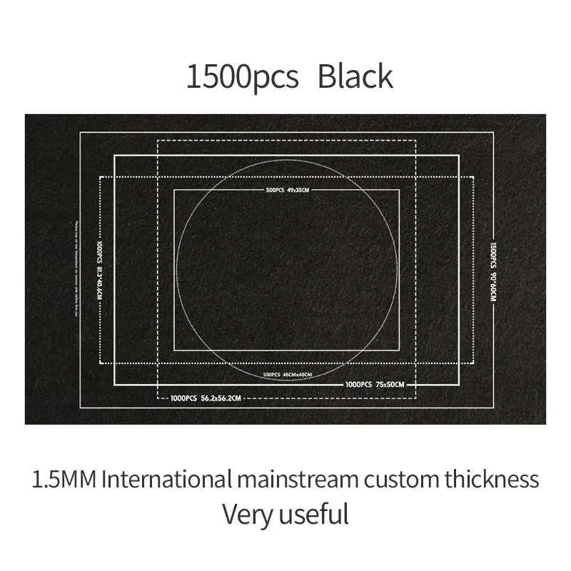 Professionelle Puzzle-Rollmatte, Decke, Filzmatte, bis zu 1500/2000/3000 Teile, Zubehör, Puzzle, tragbare Reise-Aufbewahrungstasche