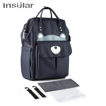 Wasserdichte Mama Windel Rucksack Cartoon Design Mutter Mutterschaft Windel Reisetasche große Kapazität Baby pflege Pflege Kinderwagen Taschen