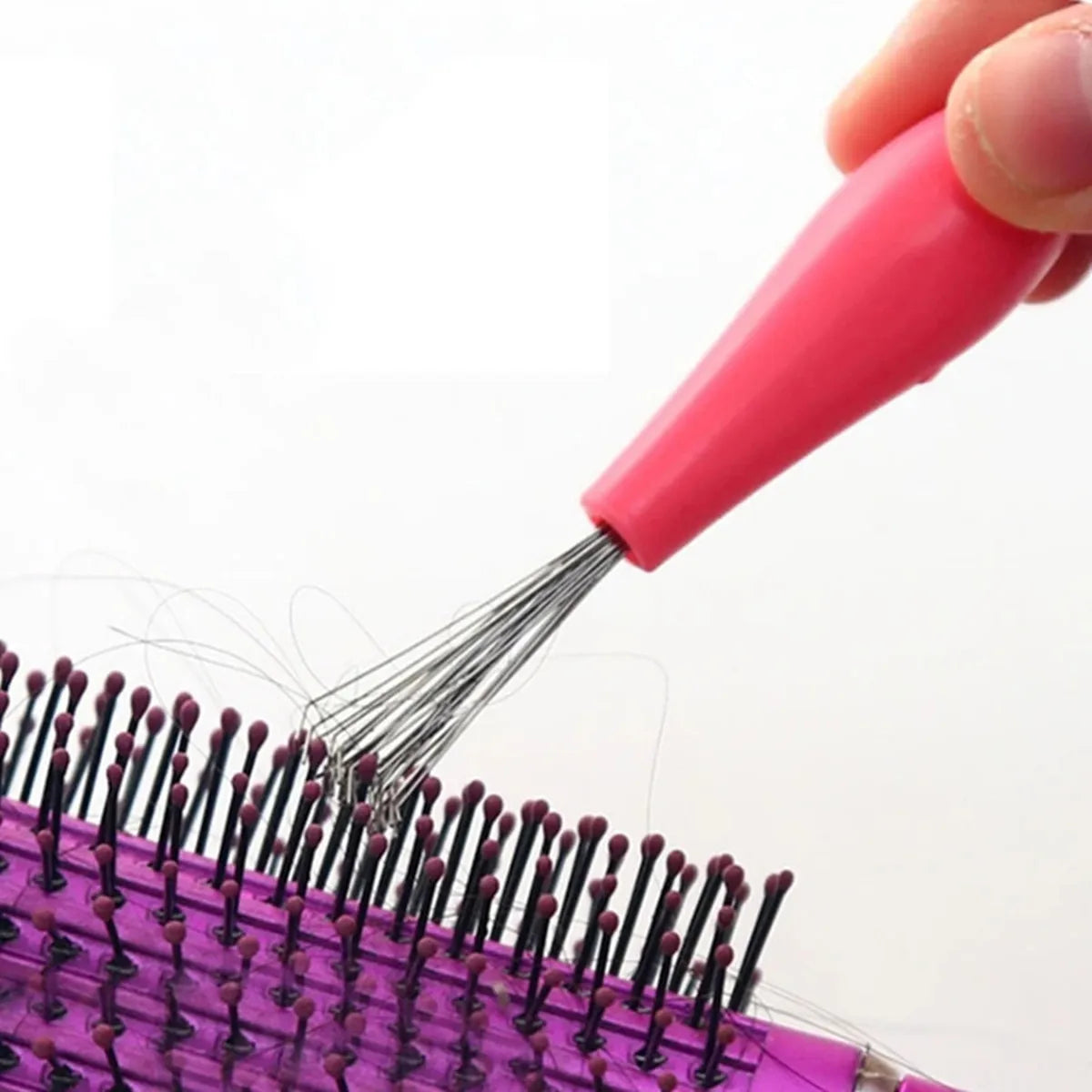 Kamm Haar Pinsel Reiniger Kunststoff Griff Reinigung Pinsel Entferner Eingebettet Schönheit Werkzeuge Reinigung Produkte Reinigungsmittel