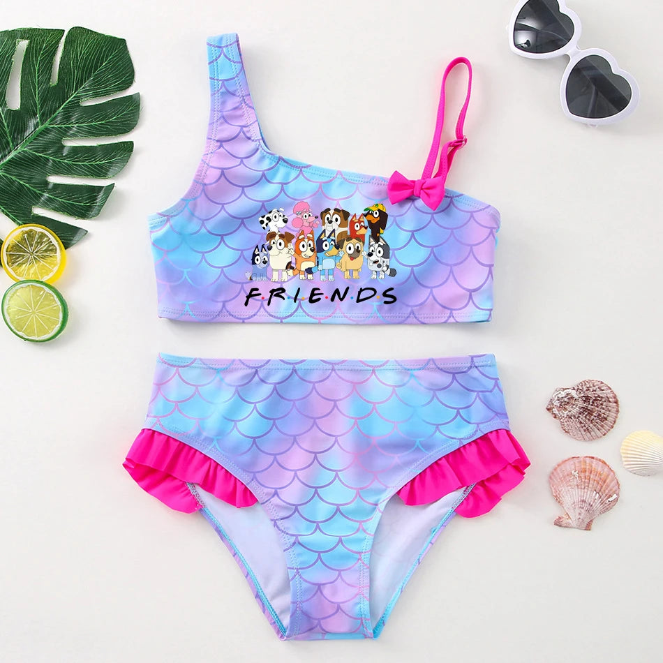 Bluey & Bingo Girls Bikini Set