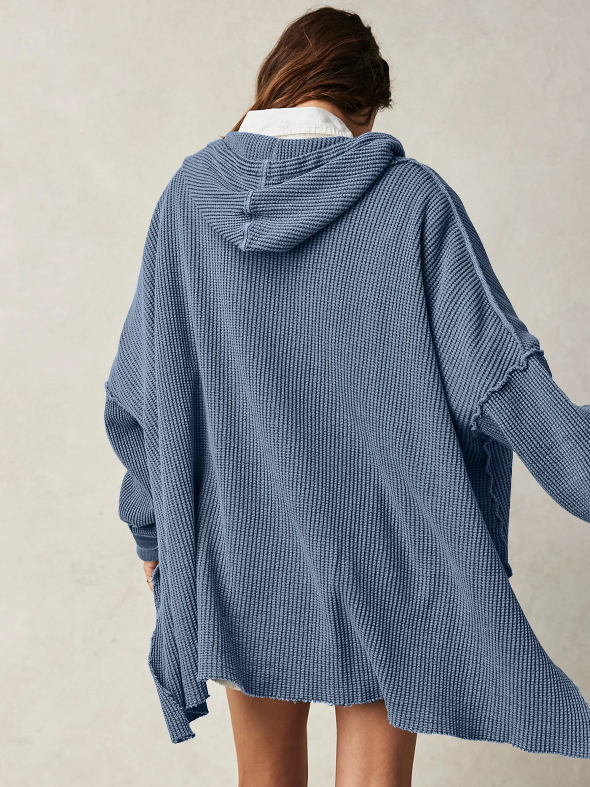 Extra große lose einfarbige Tasche modische vielseitige Pullover Pullover Herbst Mode neue Abbigliamento Donna Pull Hiver Femme