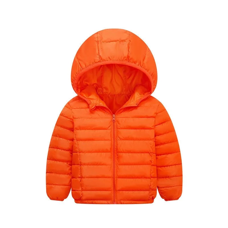 Herbst Winter Teen Jungen Mädchen wärmen Daunen jacke Kinder Baumwolle Oberbekleidung neue Mode Kapuze Reiß verschluss Mäntel 3-12 Jahre Kinder kleidung