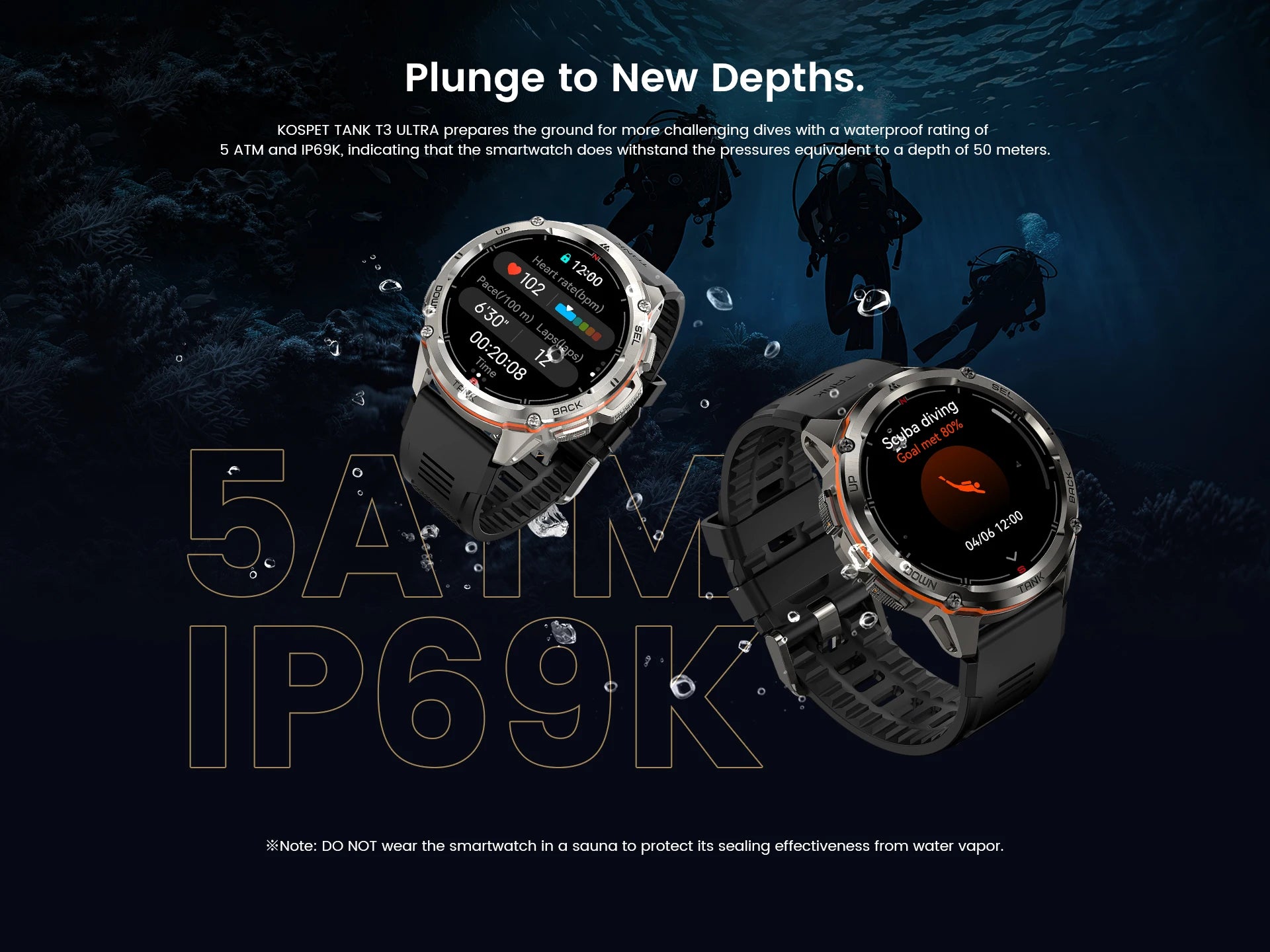 2025 KOSPET TANK T3 Ultra GPS Smart Uhr Für Männer Smartwatch Frauen 470 mAh Batterie Digitale Fitness AMOLED AOD Bluetooth uhren