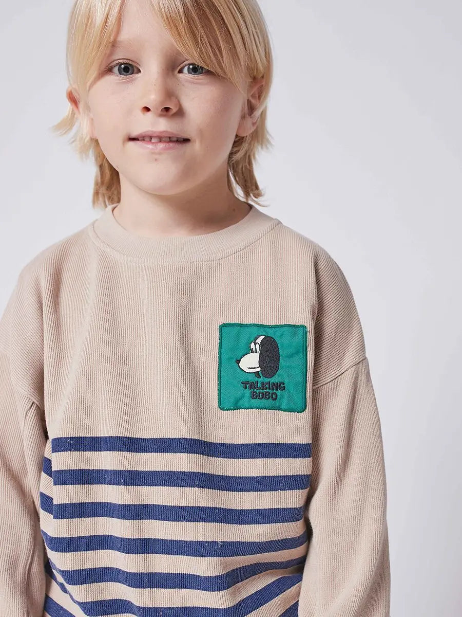 Koreanische INS 2024 kinder Herbst Winter Lange Hülse O-ansatz Sweatshirt Nette Tops für Mädchen Und Jungen Baby Pullover Kinder Kleidung