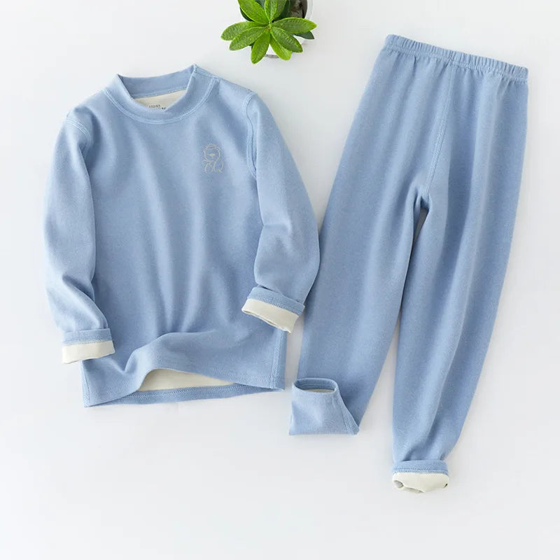3-14 Jahre Kinder Kleidung Sets Herbst Winter Thermo-unterwäsche Anzug Mädchen Jungen Pyjama Sets Teenager Kleidung Keine Spur warme Nachtwäsche
