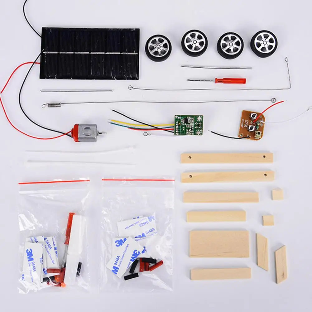 Montieren Sie Solarautos, kreative Erfindungen, Motorfähigkeit von Kindern, aktives Denken, DIY-Elektronik-Kit, Technologie, Spielzeug für Kinder