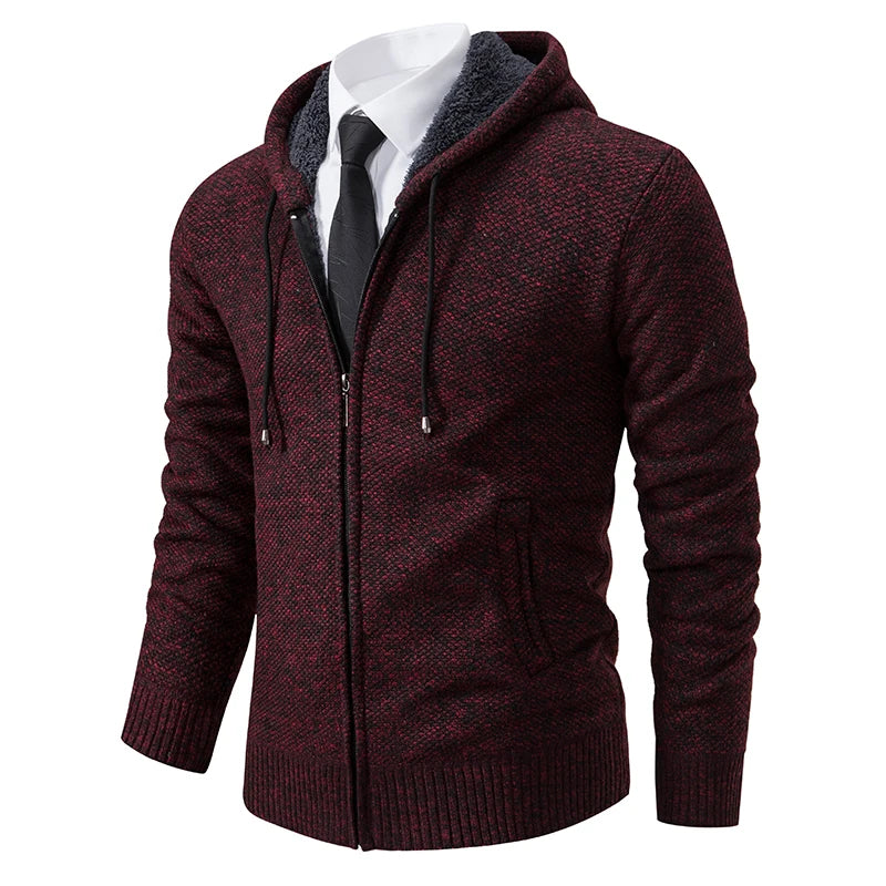 Herbst Und Winter New Jersey männer Casual Sport Mantel Einfarbig Stehkragen Wullover Greifen Fleece Warm Zipper Strickjacke