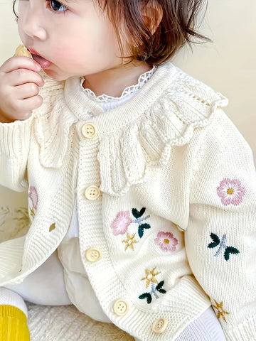 Herbst und Winter Baby Strickjacke Baby Mädchen Tops Kleinkind Winter Baby Stil Warmer Pullover
