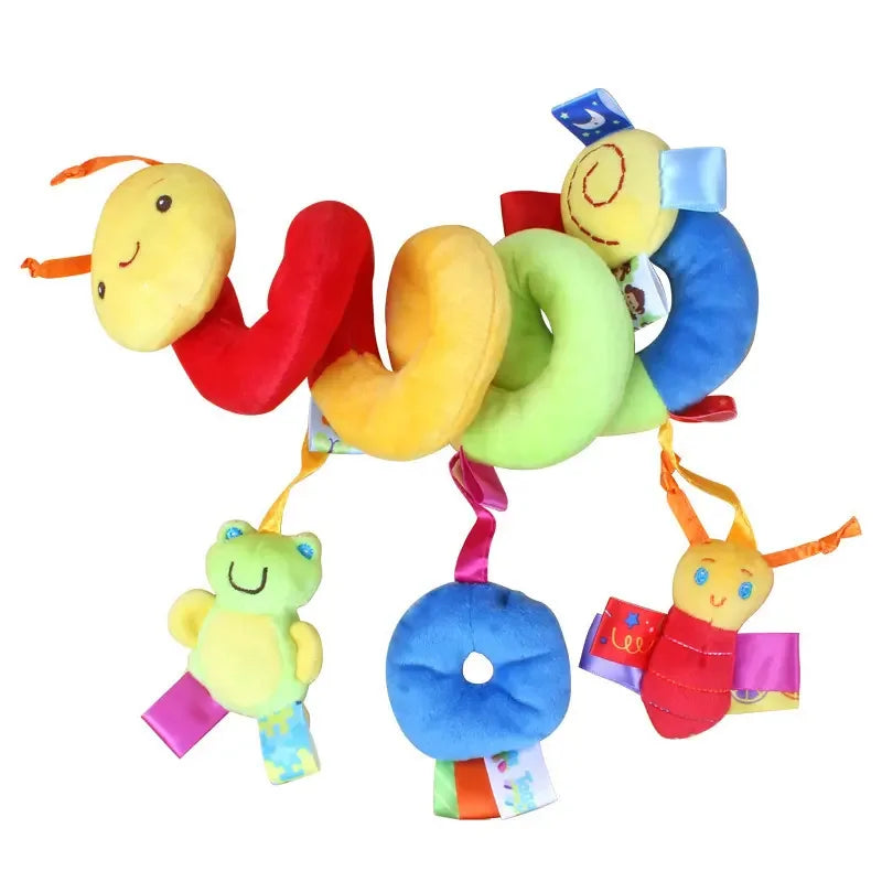 Autositzspielzeug für Babys, Spiral-Aktivitätsspielzeug, hängende Rassel, Plüschspielzeug zum Aufhängen am Kinderwagen, sensorisches Spielzeug für Neugeborene, Geschenk für Neugeborene
