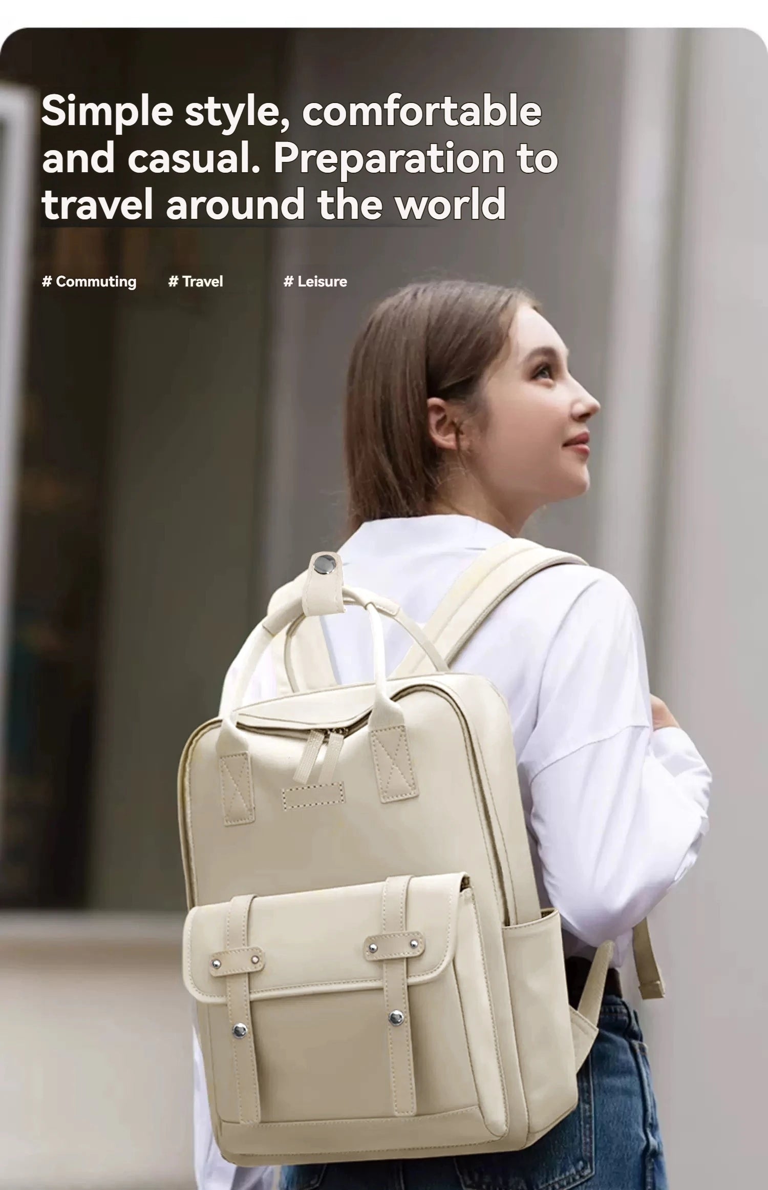Mama-Tasche in tragbaren High-End-Mutter- und Babytasche, Mama-Tasche, Damen-Rucksack, leichter Reiserucksack