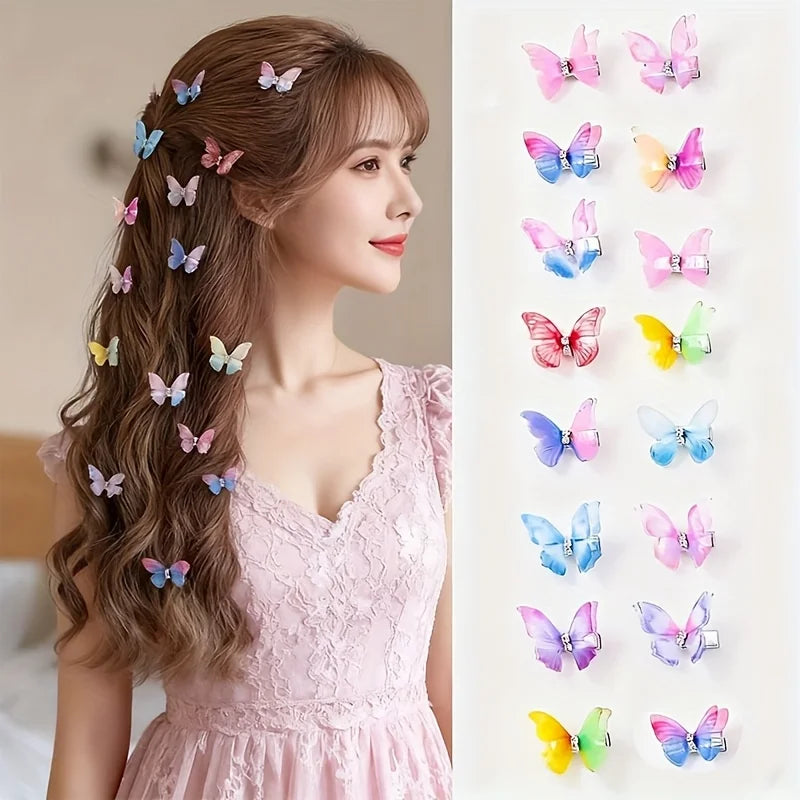 Butterfly Hair Clip Set