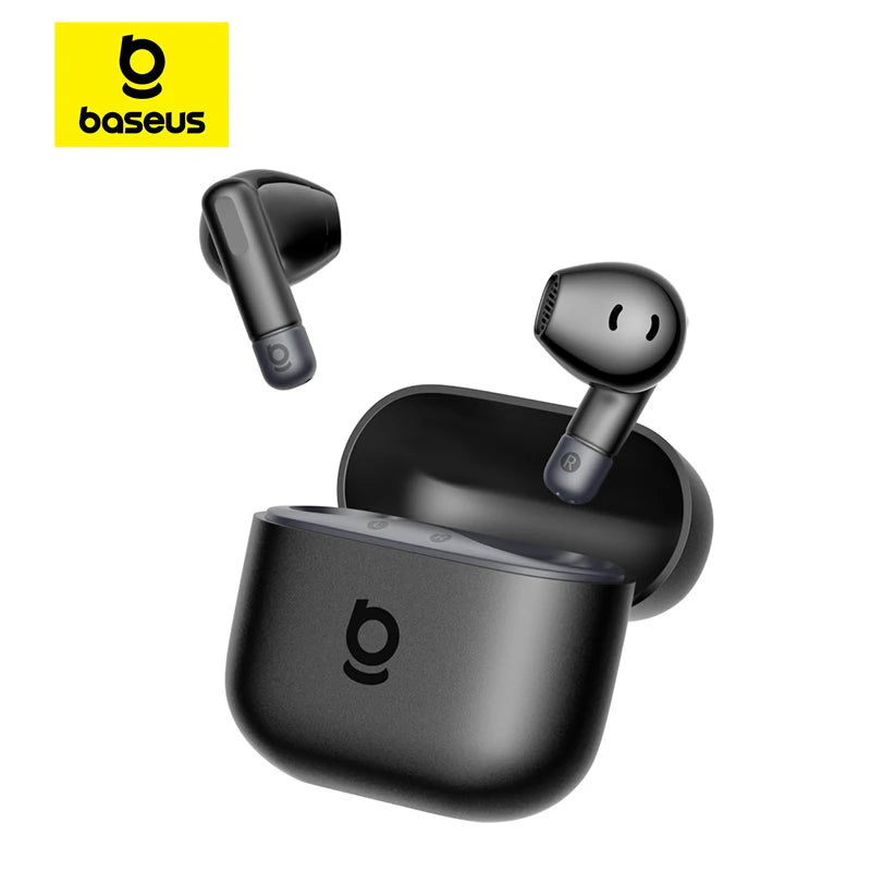 Baseus Bass BS2 Lite True Wireless Earbuds Bluetooth 6.0 Semi-In-Ear-Kopfhörer 2-Mikrofon AI ENC 40H Spielzeit IP55 SuperBass Ohrhörer